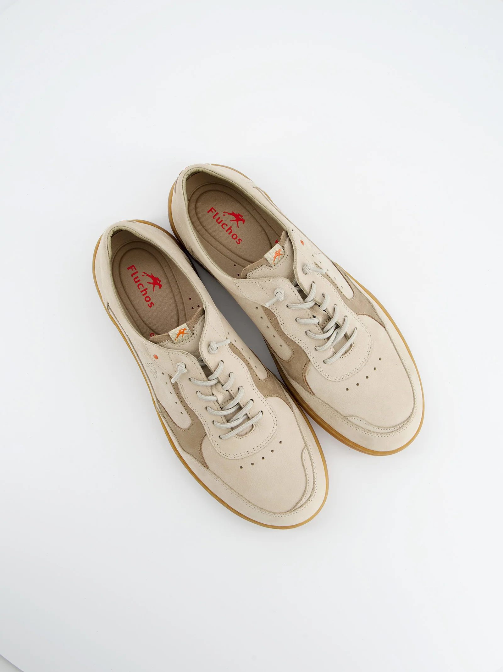 Sneaker De Piel Beige - Fluchos - Image 5