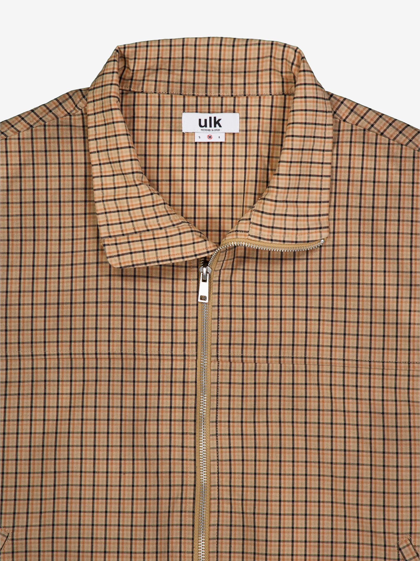 Sobrecamisa bomber a cuadros - Tea - Image 3