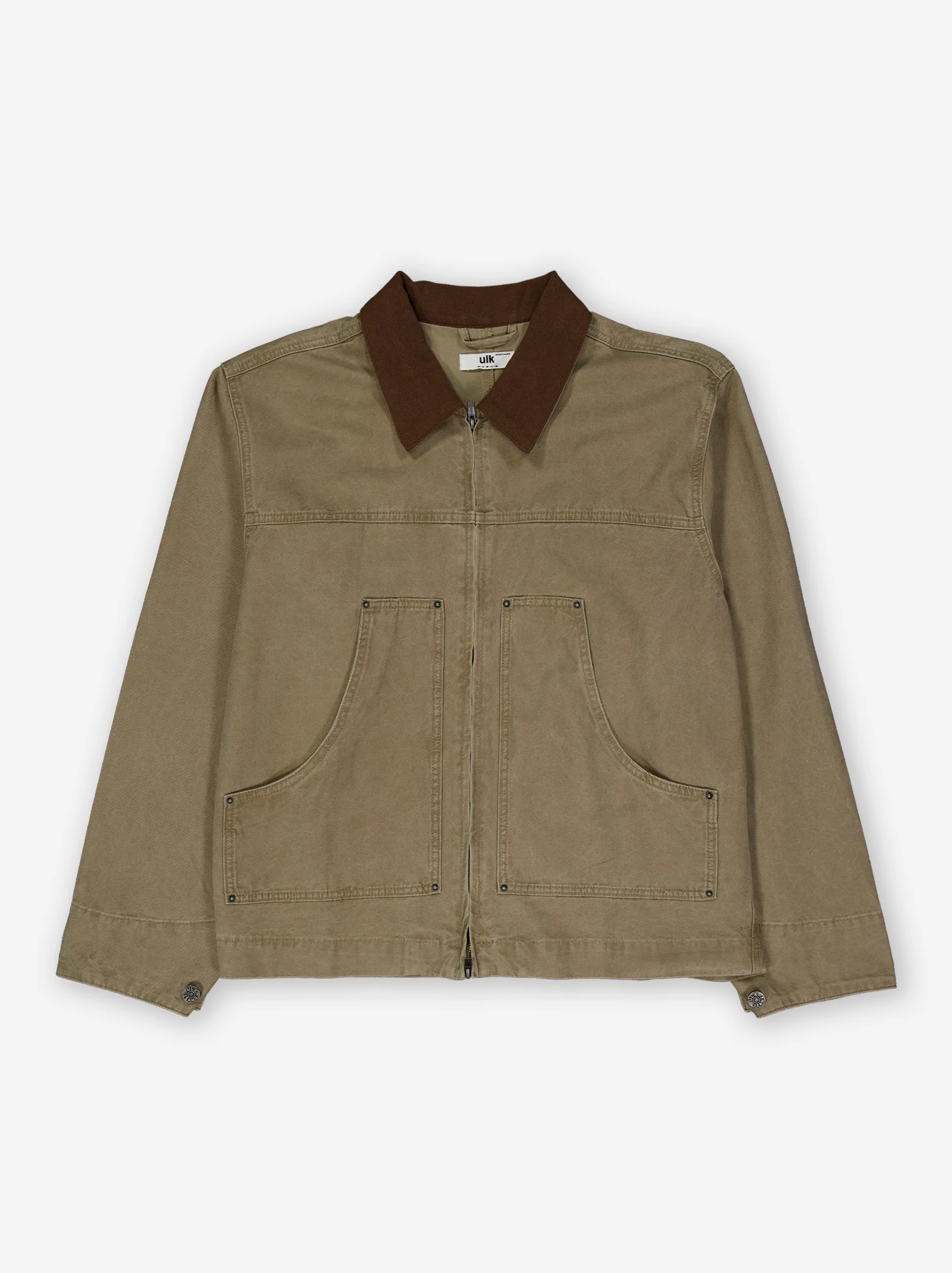 Sobrecamisa utilitaria corte boxy Camel - Image 2