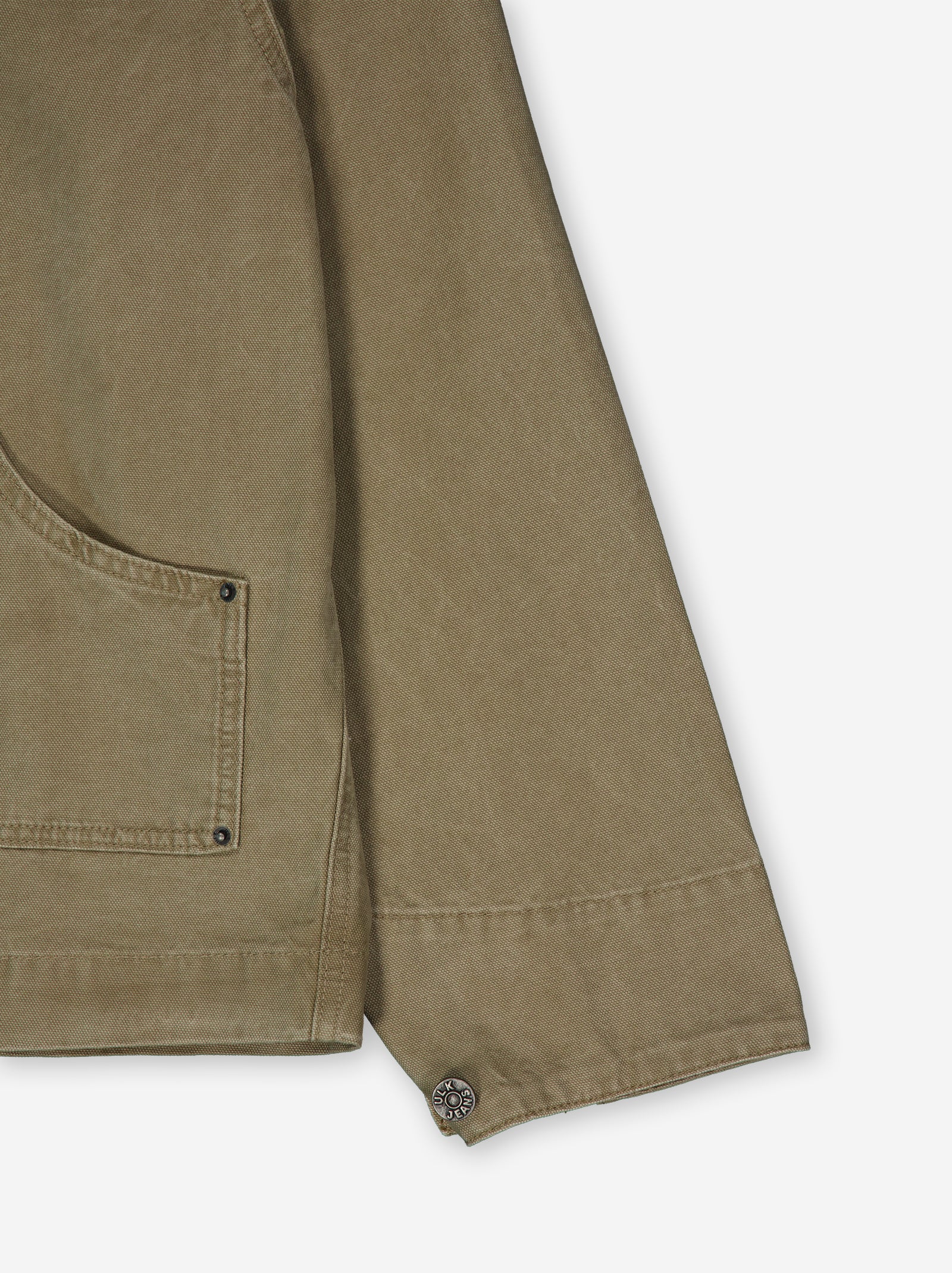 Sobrecamisa utilitaria corte boxy Camel - Image 4