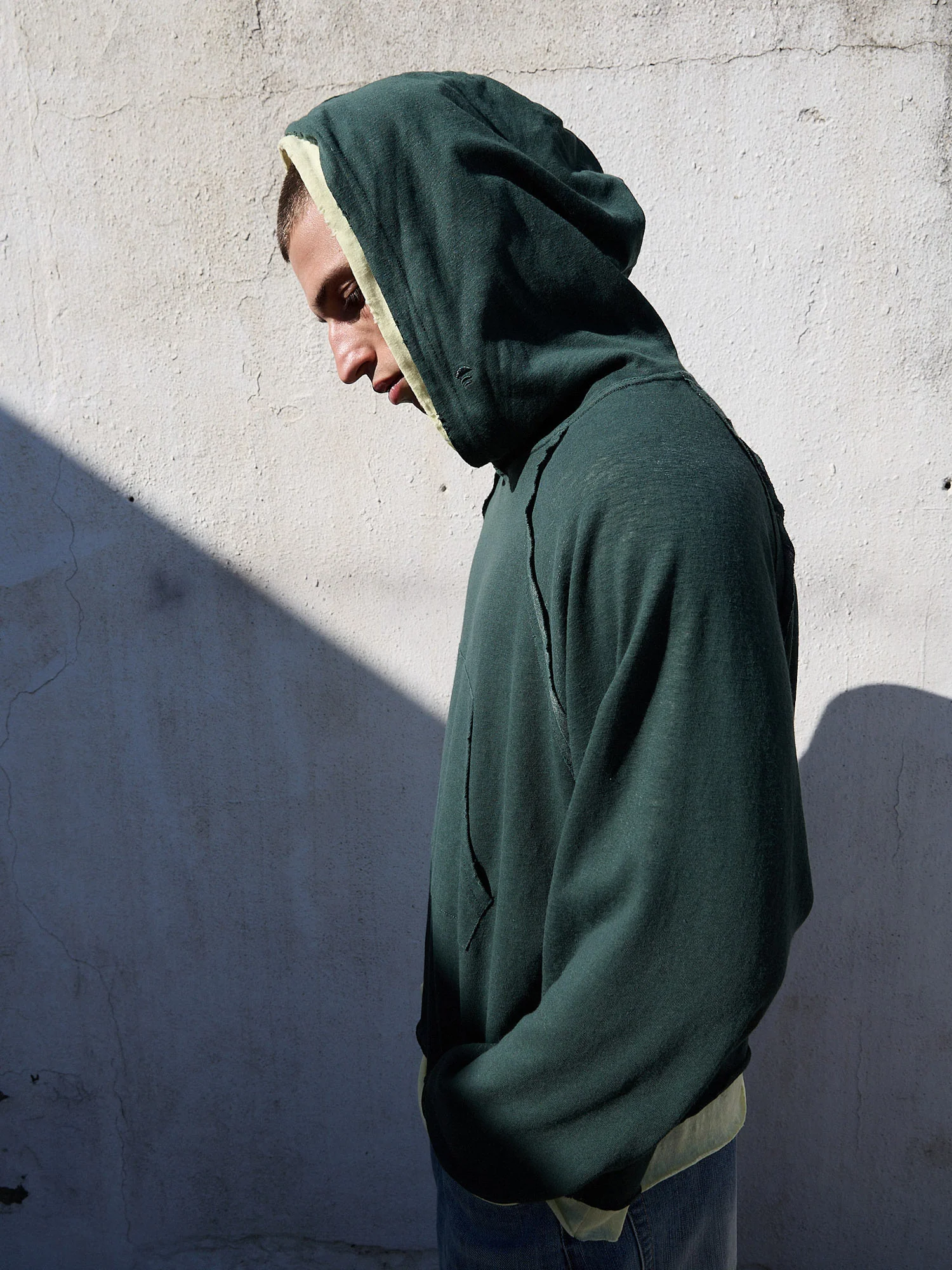 Sudadera doble con capucha contraste - Twotwo - Image 2