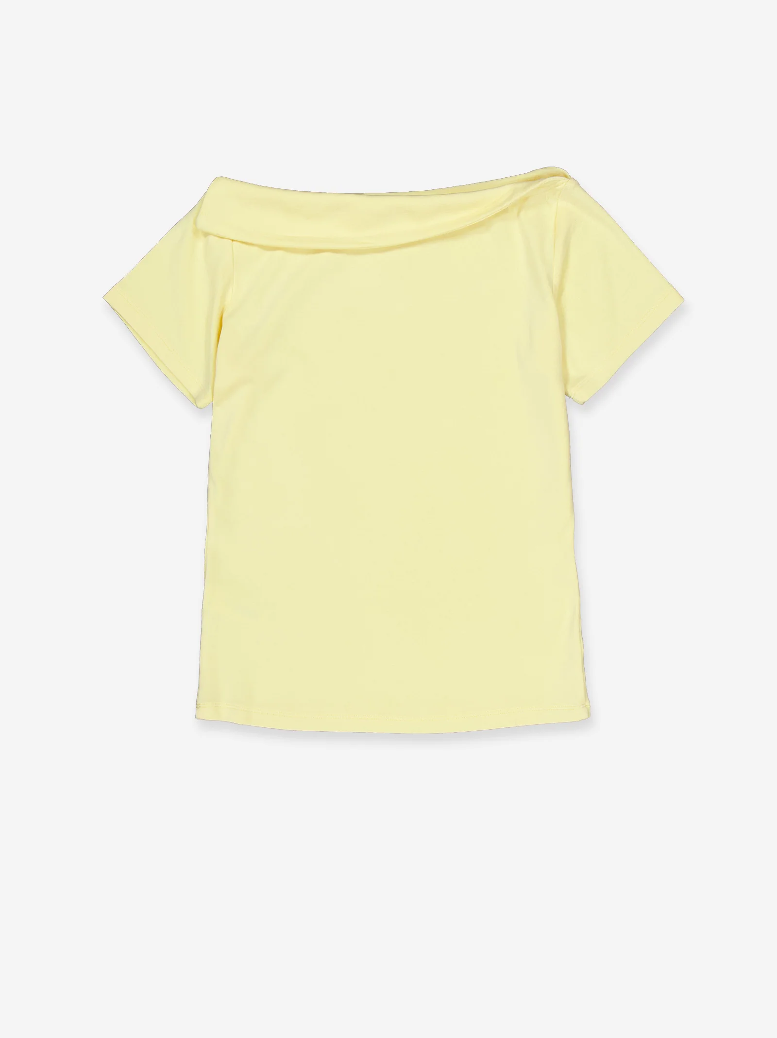 Top amarillo con escote barco doblado - Onda - Image 4