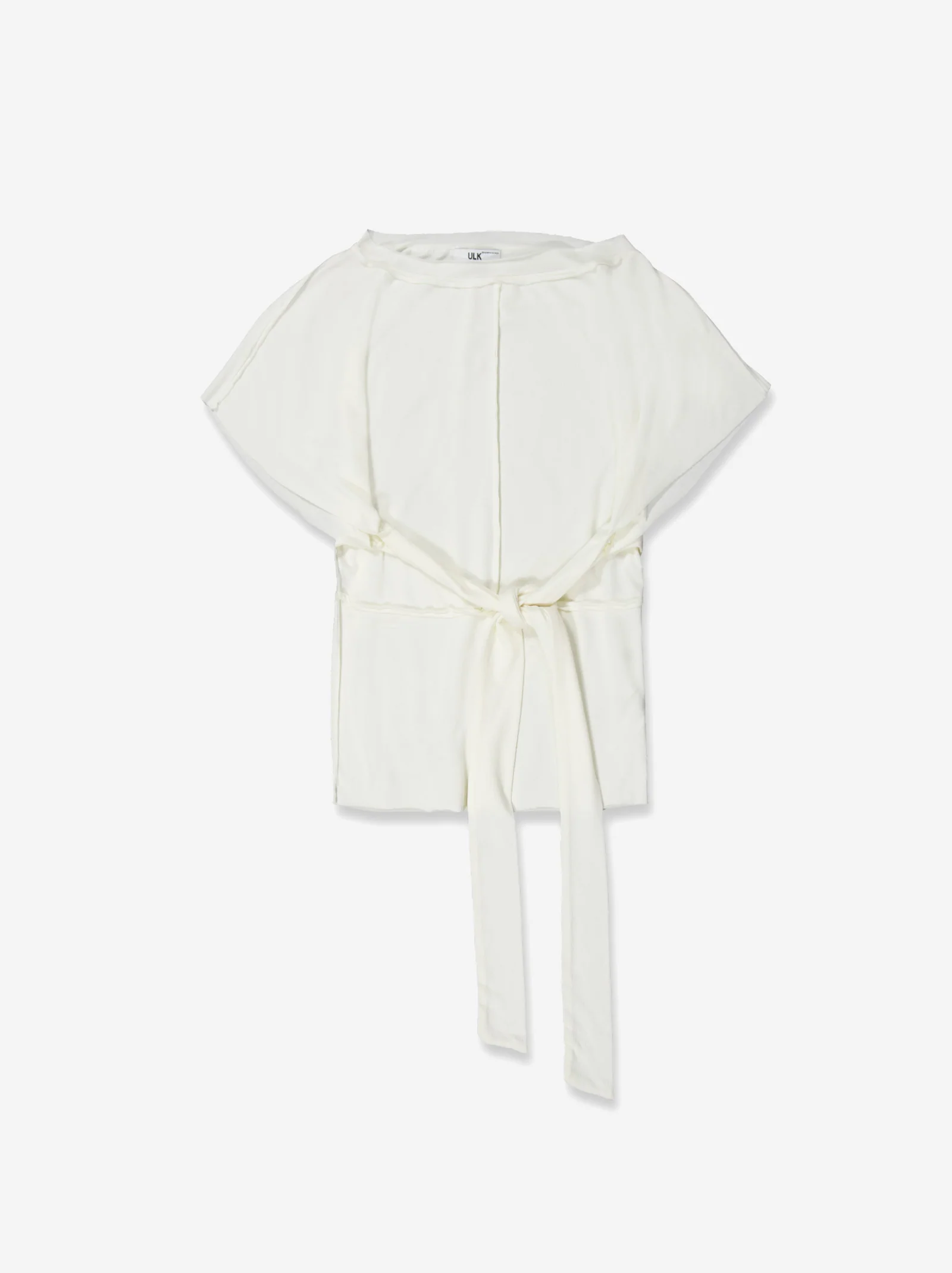 Top fluido blanco con lazada en cintura - Velara - Image 3