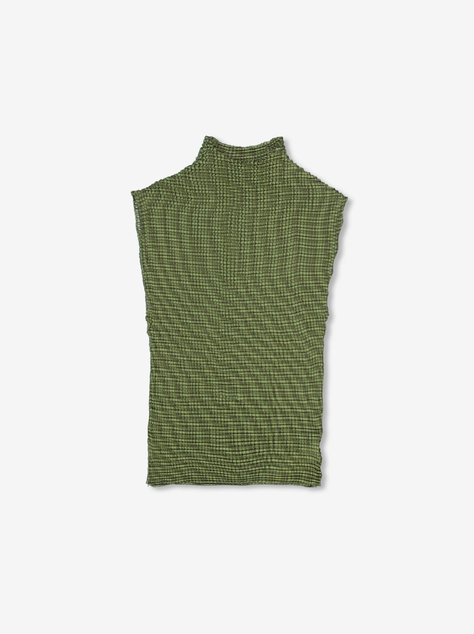 Top micro-plisado de cuello alto - Isi - Image 3