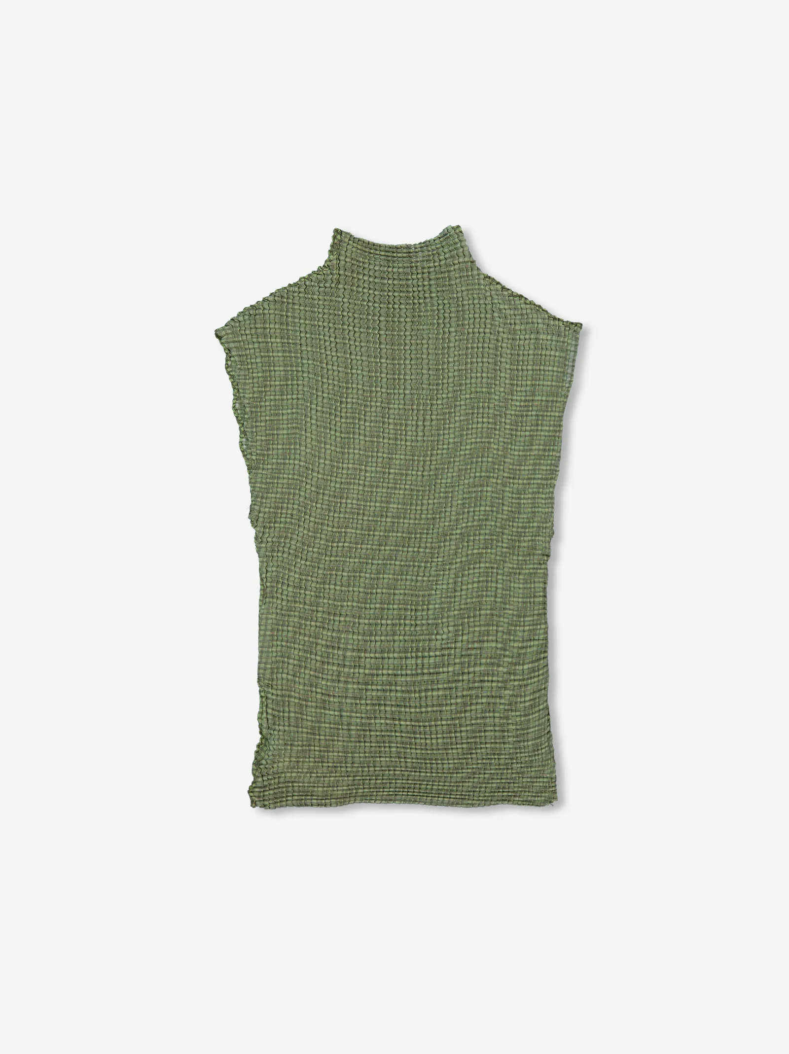 Top micro-plisado de cuello alto - Isi - Image 5