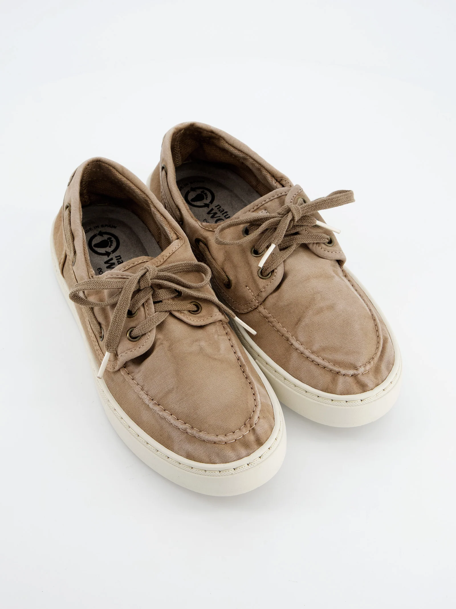 Zapatillas De Lona Beige Lavado - Natural World - Image 5