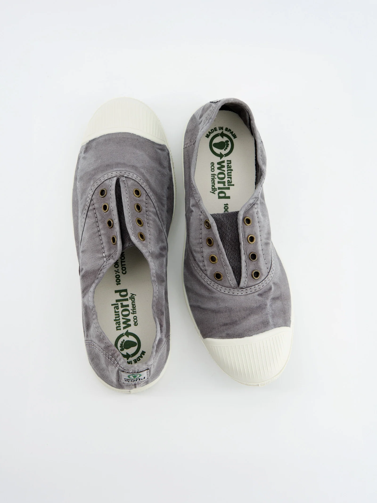 Zapatillas De Lona Gris Lavado - Natural Wold - Image 4
