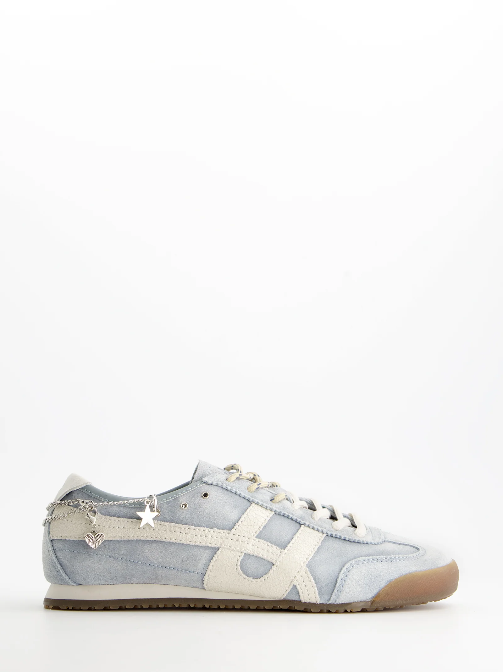Zapatillas azules de ante vintage con charms - Onix