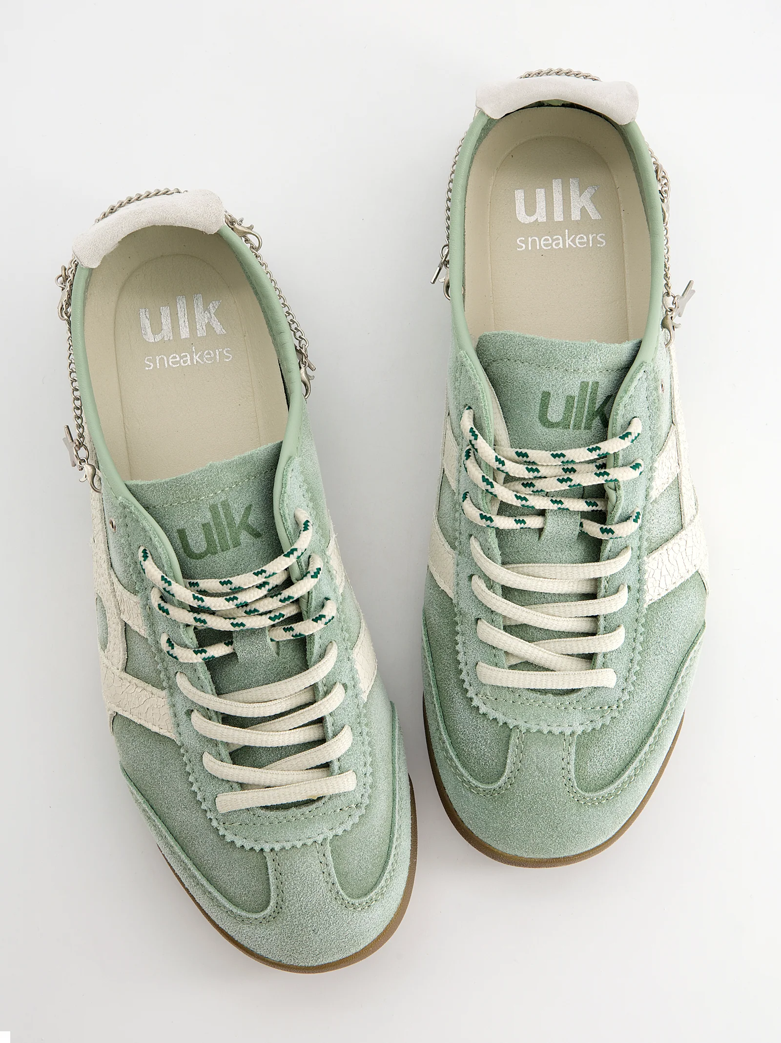 Zapatillas turquesa de ante vintage con charms - Onix - Image 3