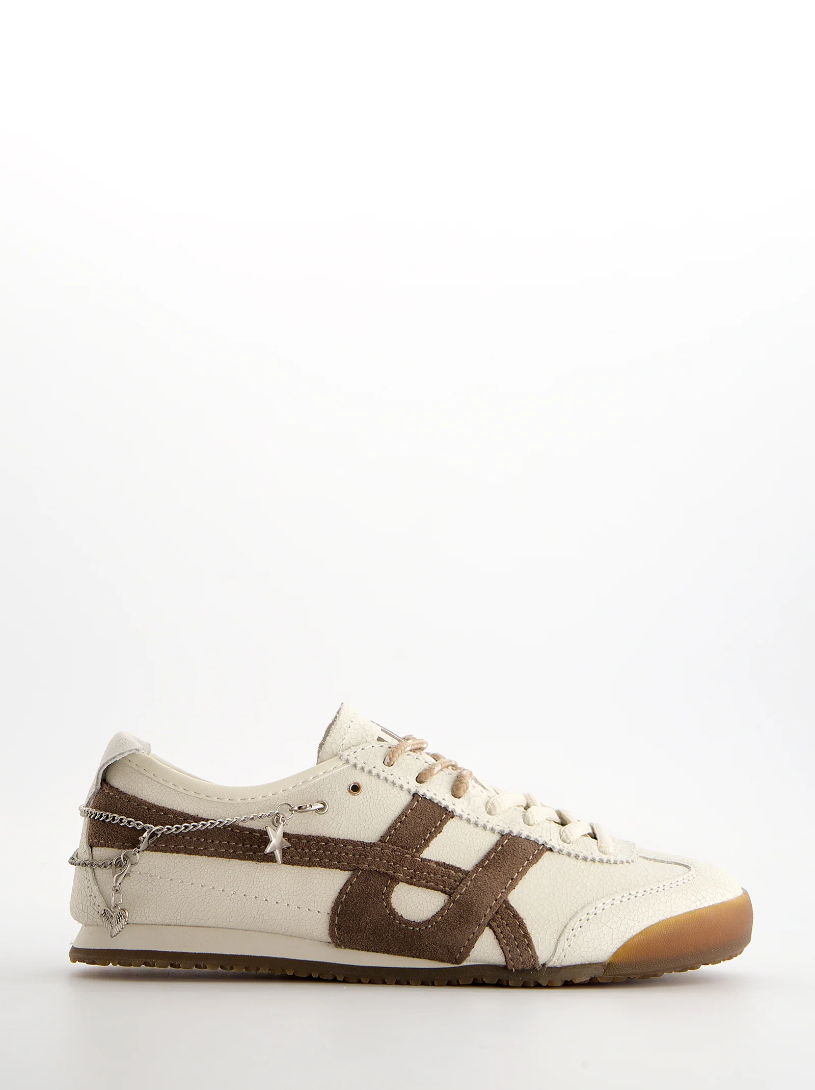 Zapatillas blancas de piel efecto craquelado - Onix