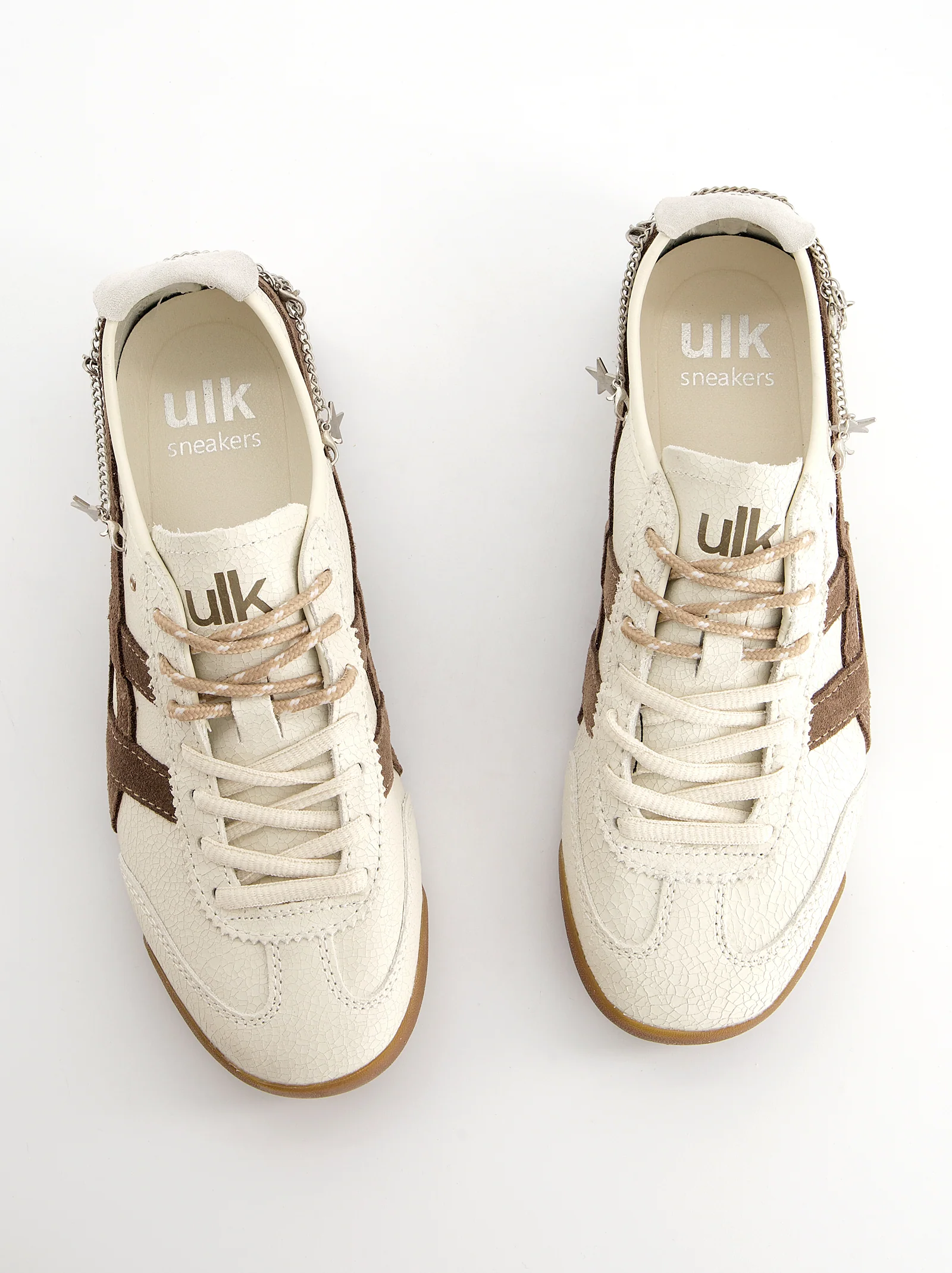 Zapatillas blancas de piel efecto craquelado - Onix - Image 3