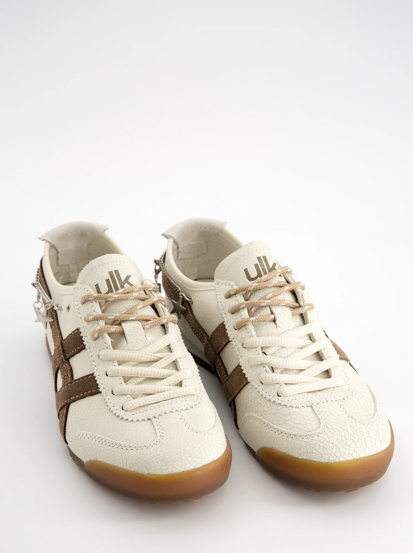 Zapatillas blancas de piel efecto craquelado - Onix - Image 5