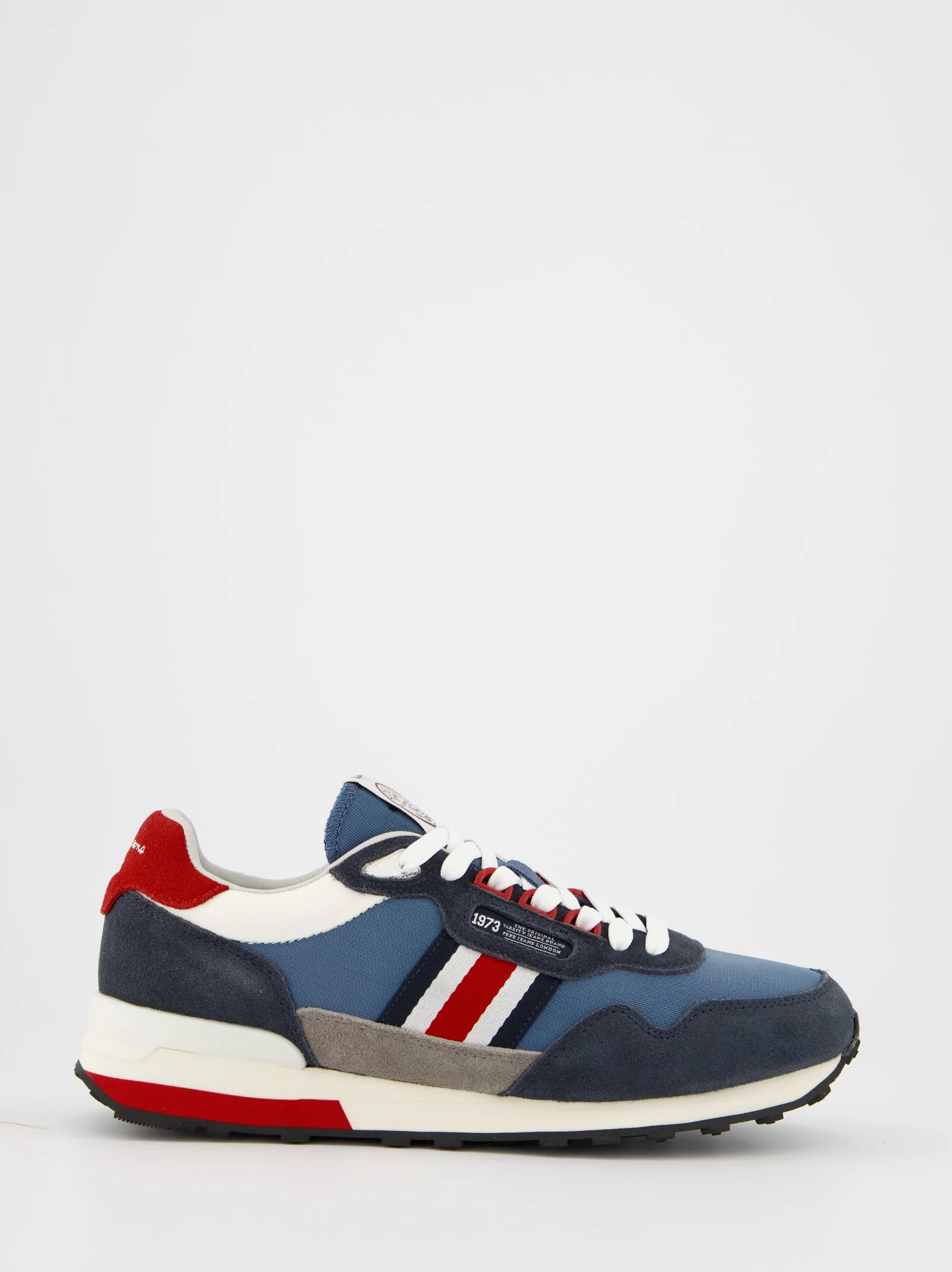 Zapatillas deportivas running con detalles en ante de Pepe Jeans