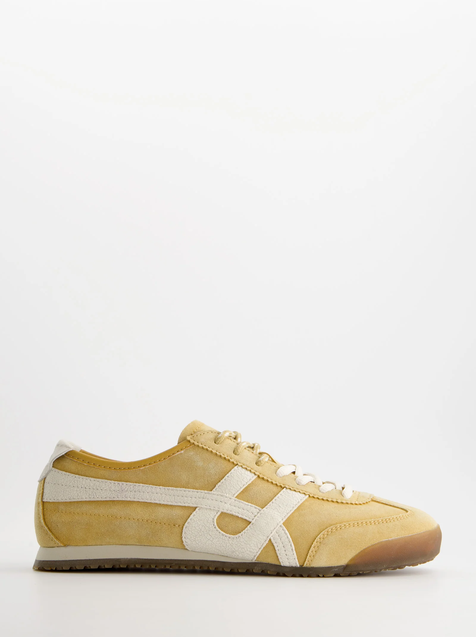 Zapatillas amarillas retro de ante para hombre - Onix