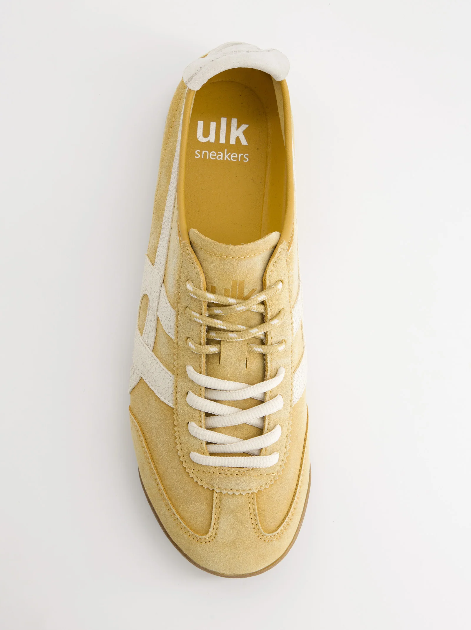 Zapatillas amarillas retro de ante para hombre - Onix - Image 3