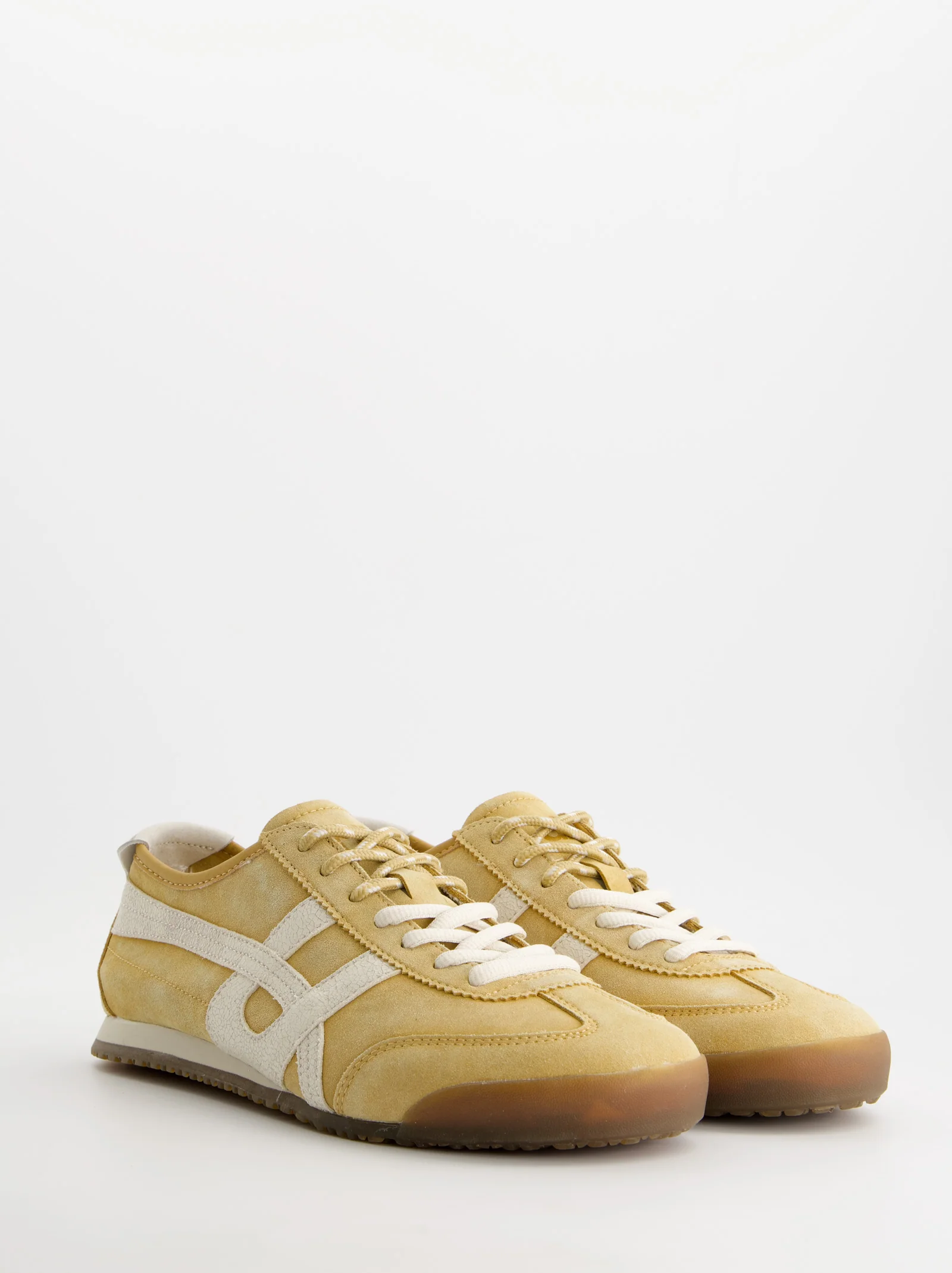 Zapatillas amarillas retro de ante para hombre - Onix - Image 4