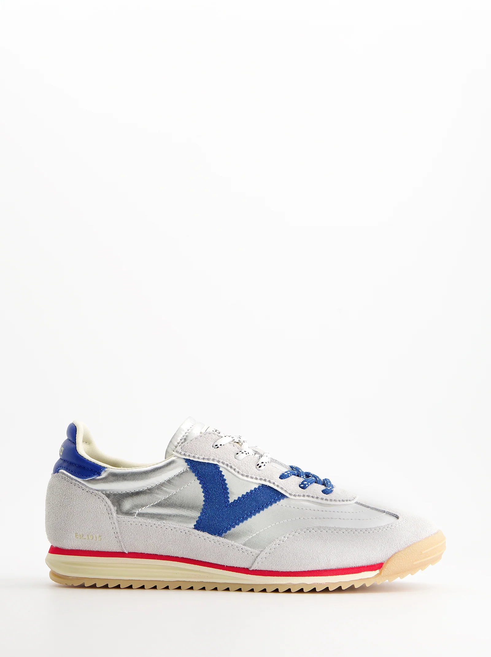 Zapatillas retro en ante metalizadas - Victoria Saturno