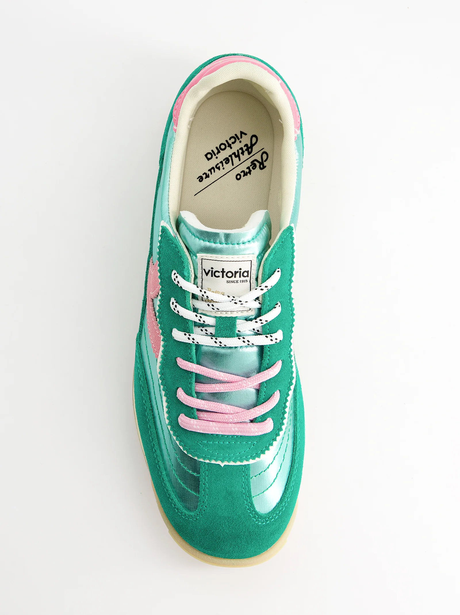 Zapatillas retro en ante metalizadas - Victoria Saturno - Image 2