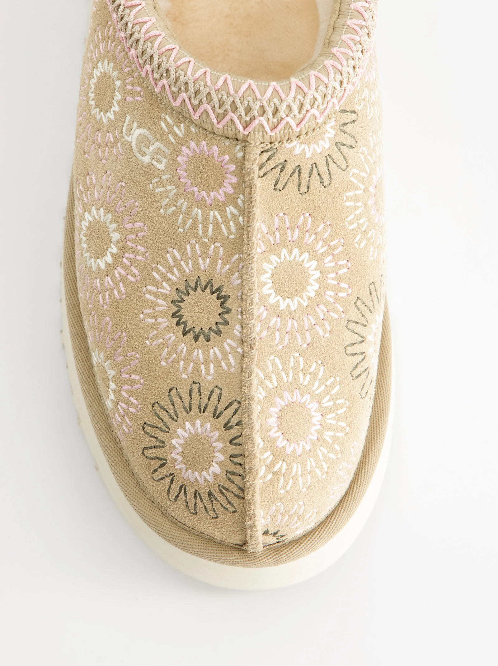 Zuecos de ante bordados con forro interior - UGG Tazz Sun Stitch - Image 4